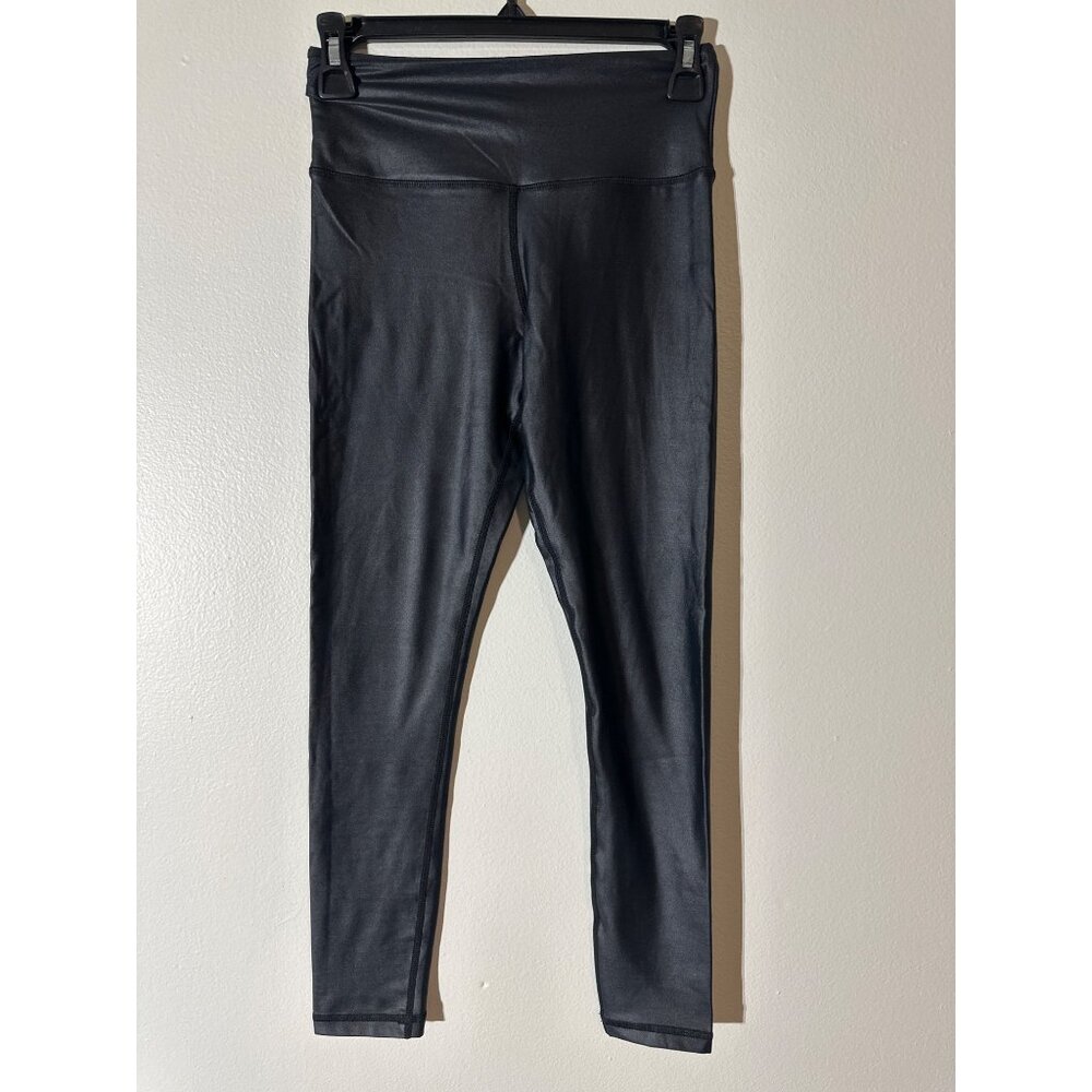 Zyia Active Black High-Rise Compression Leggings Size 2 Stretchy & Sleek